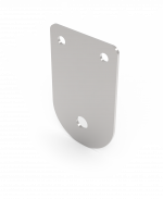 Fäste till backlampa, rostfri blank